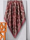Aqua Soft Garden Lıfe Desenli Eşarp_Bordo