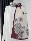 Aqua Soft Desenli Şal_Bordo