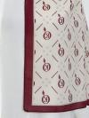 Aqua Soft Halka K Desenli Şal_Bordo