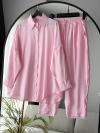 Basic Şalvar Pantolonlu Modal Takım_Pembe