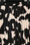 Beli Lastikli Batik Desenlii Piliseli Etek_Siyah Bej