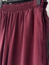 Beli Lastikli Rahat Verev Modal Pantolon_Bordo