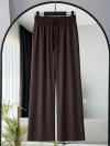Beli Lastikli Diogonel Modal Pantolon_Kahve