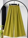 Beli Tokalı Diogonel Tencel Etek Pantolon_Olive
