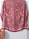 Etnik Desenli Soft Eşarp_Bordo