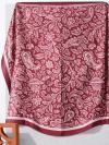 Etnik Desenli Soft Eşarp_Bordo