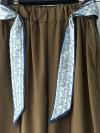 Fular Kemer Aksesuarlı Tencel Pantolon_Çimen