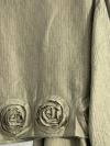 Gül Detaylı Müslin Tencel Etekli Takım_Haki