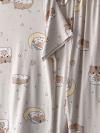 Hamster Desenli Pijama Takımı_Açık Bej