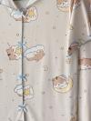 Hamster Desenli Kurdeleli Pijama Takımı_Taş