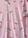 Hllo Kity Desenli Kurdeleli Pijama Takımı_Pembe