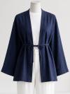 İnce Kuşaklı Çilek Kimono_Lacivert