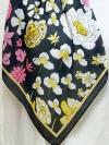 Kır Masalı Desenli Aqua Soft  Eşarp_Siyah