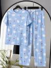 Koyun Desenli Pijama Takımı_Bebe Mavi