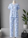 Koyun Desenli Pijama Takımı_Bebe Mavi