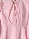 Kravat Toka Detaylı Poplin Bluz_Pembe