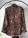 Leopar Desenli Saten Gömlek_Leopar