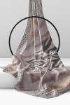 Leopar Desenli Eşarp_Vizon