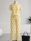 Limon Desenli Pijama Takımı_Sarı
