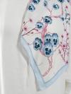 Mimoza Desenli  Aqua Soft  Eşarp_Bebe Mavi