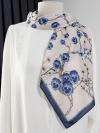 Mimoza Desenli  Aqua Soft  Eşarp_Laci Ekru