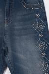 Motif Taş İşlemeli Kot Pantolon_Açık Mavi