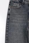 Serpme Yıldızlı Kot Pantalon_Koyu Mavi