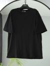 Sıfır Yaka Basıc T-Shirt_Siyah