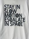 Stay In Slow Baskılı T-Shirt_Beyaz