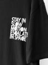 Stay In Slow Baskılı T-Shirt_Siyah