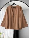 Tek Bağlamalı Basic Kimono_Camel