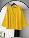 Tek Bağlamalı Basic Kimono_Sarı