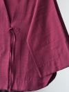 Tek Bağlamalı Keten  Kimono_Mürdüm
