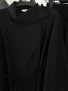 Yan Yaka Pantolonlu Toledo Tencel Takım_Siyah