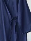 Yandan Bağlamalı Çilek Kimono_Lacivert