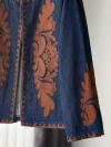 Yaprak Nakışlı Kot Kimono_Lacivert