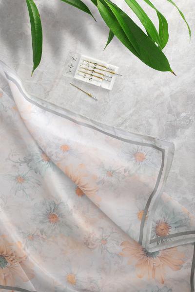 Aqa Soft Çiçek Rüyası Desenli Şal_Mint