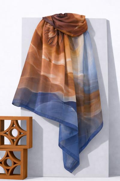 Aqua Soft Şal_Lacivert