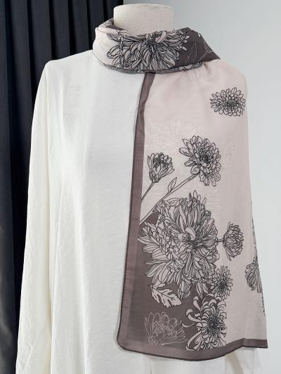 Aqua Soft Desenli Şal_Vizon