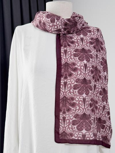 Artemis Desenli Aqua Soft Şal_Mürdüm
