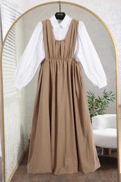 Büzgülü Lastikli Oversize Vespa Kırınkı  Jile_Camel