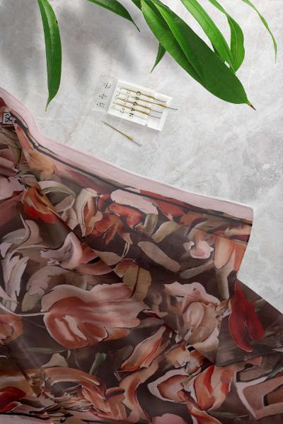 Krash Desenli Şal_Bej